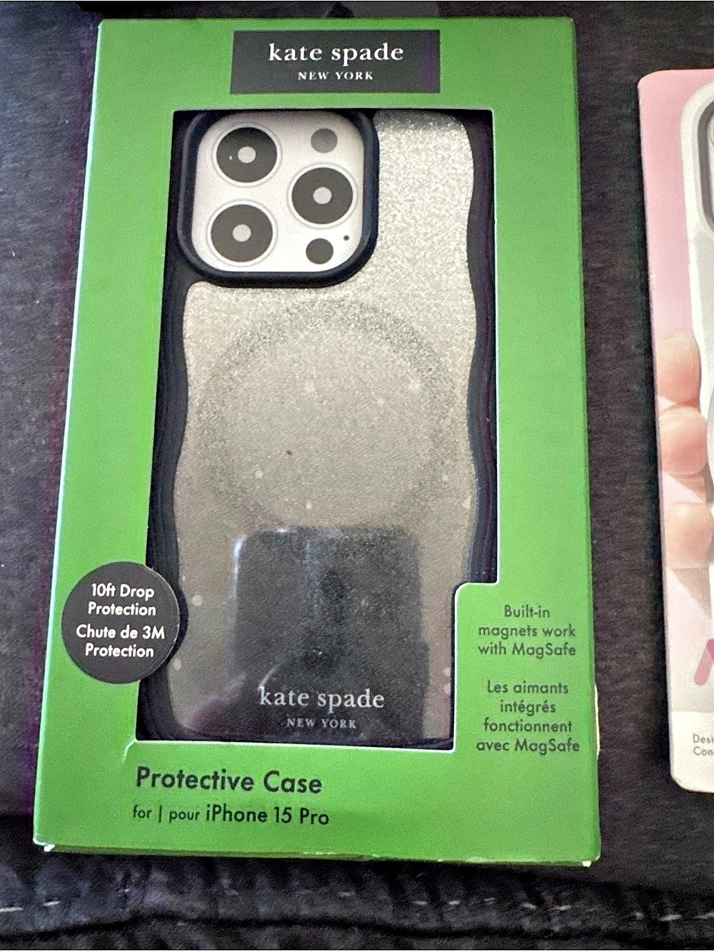 kate spade new york Protective Case for iPhone 15 Pro Silver iPhone 15 Pro Case